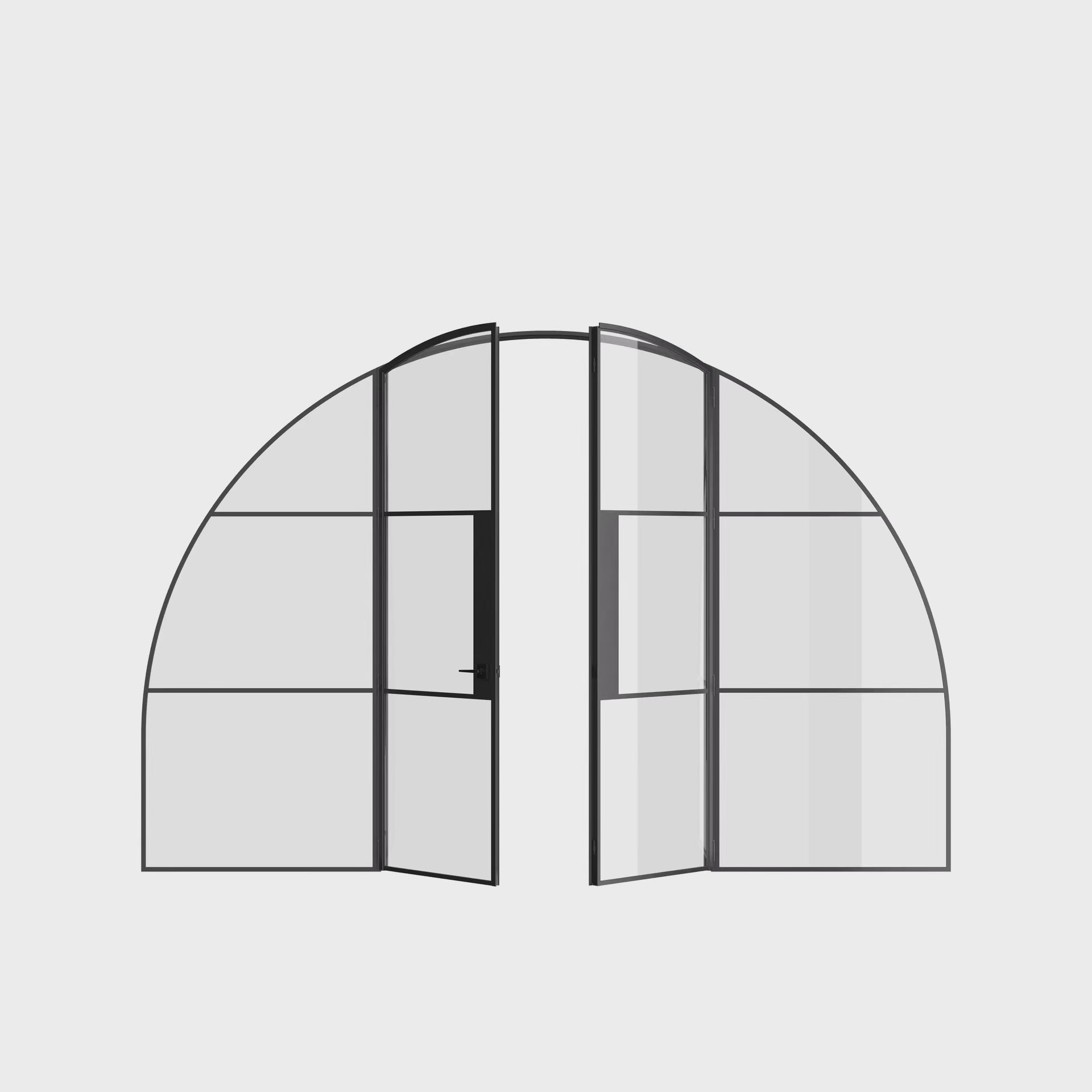 Air 4 wide full arch door set with side windows in durable OTTOSTUMM steel 