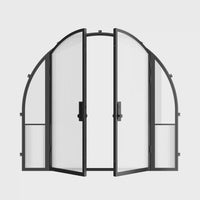 Air Grand with Side Windows - Double Full Arch | Standard Sizes by Pinky’s Iron Doors — home doors, view 6