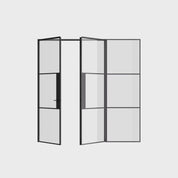 Air 4 double interior doors with right sidelight and slim mullions