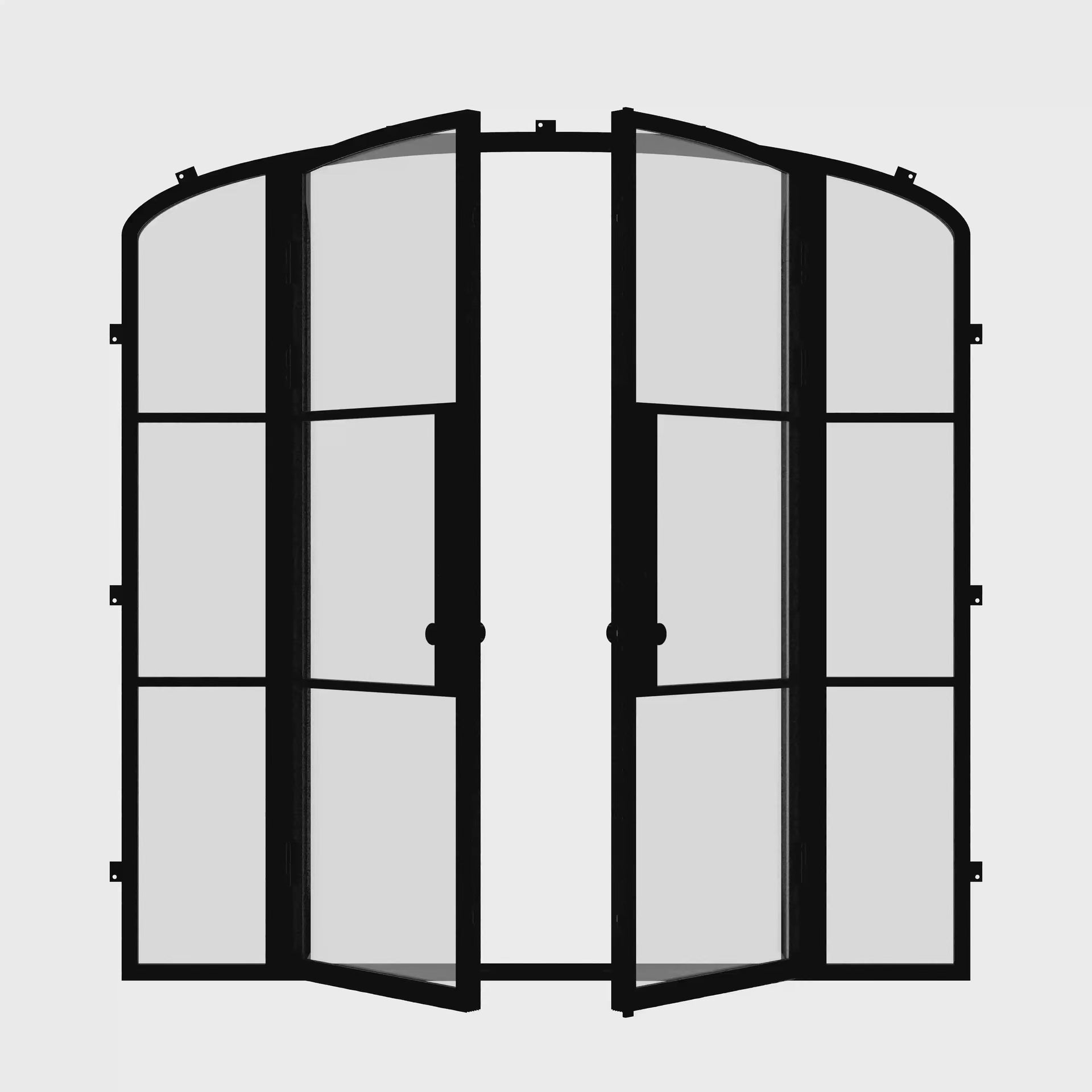 Air 4 arched double doors with sidelights and sleek architectural design