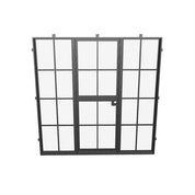 Designer Dutch single flat architectural steel door with side glass