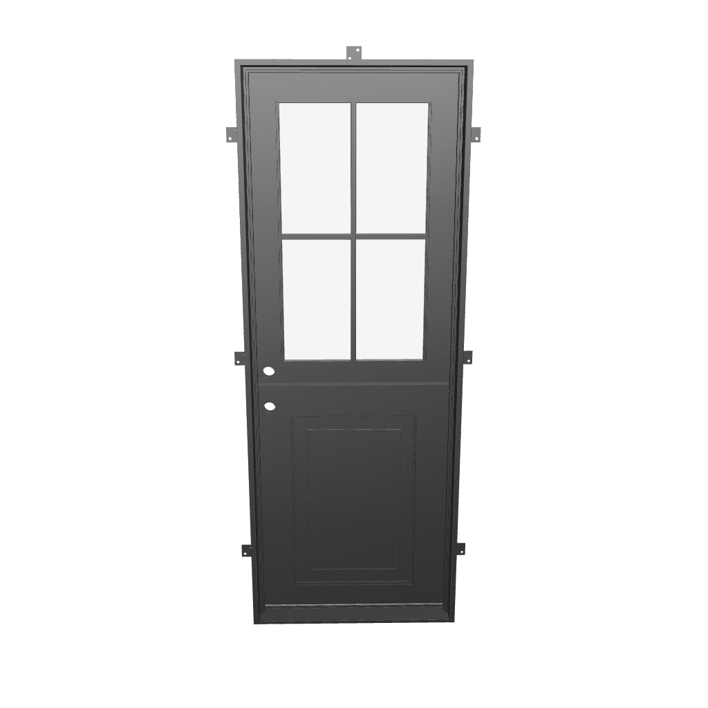 Air Getty Dutch single flat steel front Dutch door with classic European influence