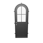 Air Getty Dutch single full arch steel exterior Dutch door with traditional curved profile
