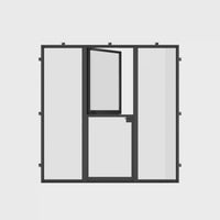 Air Lite Dutch with Side Windows - Single Flat by Pinky’s Iron Doors — home doors, view 6