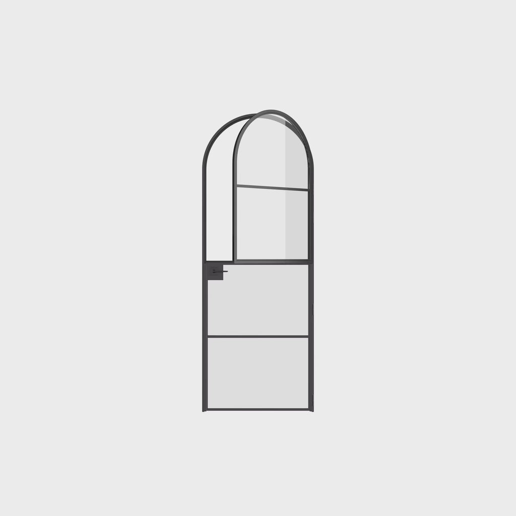 Air 4 architectural Dutch door with full radius top and slim profile