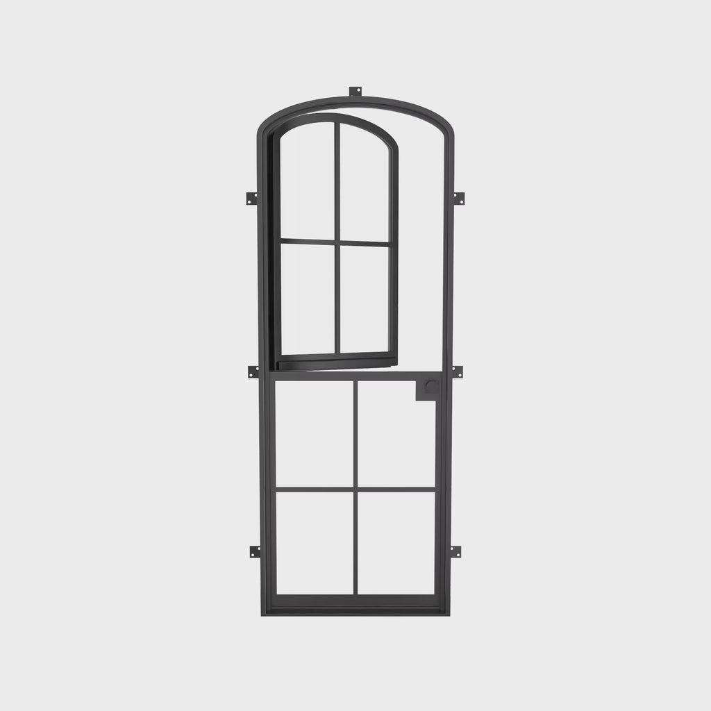 Air 5 Dutch single mini arch luxury steel exterior door with tempered glazing