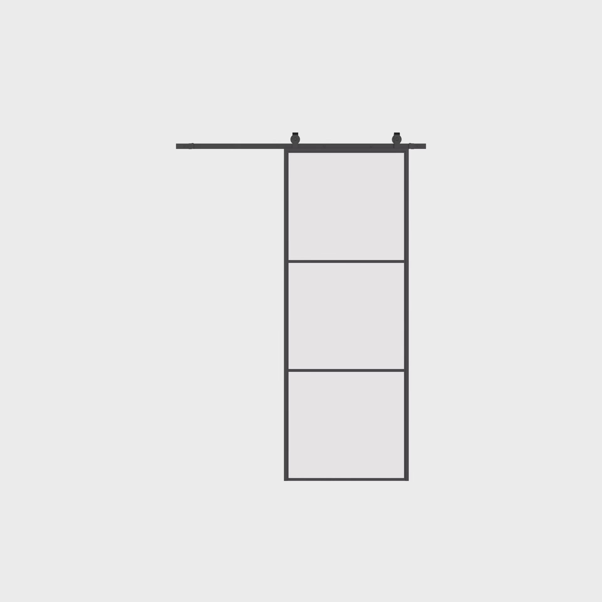 Air 4 interior barn door with clean geometric lines and durable frame construction