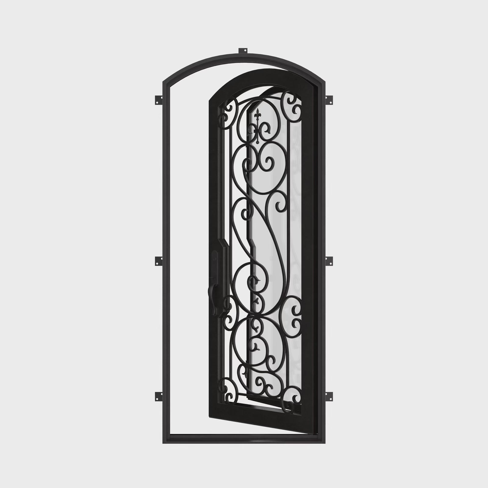 Golden Gate arch top single swinging door with thermal barrier.