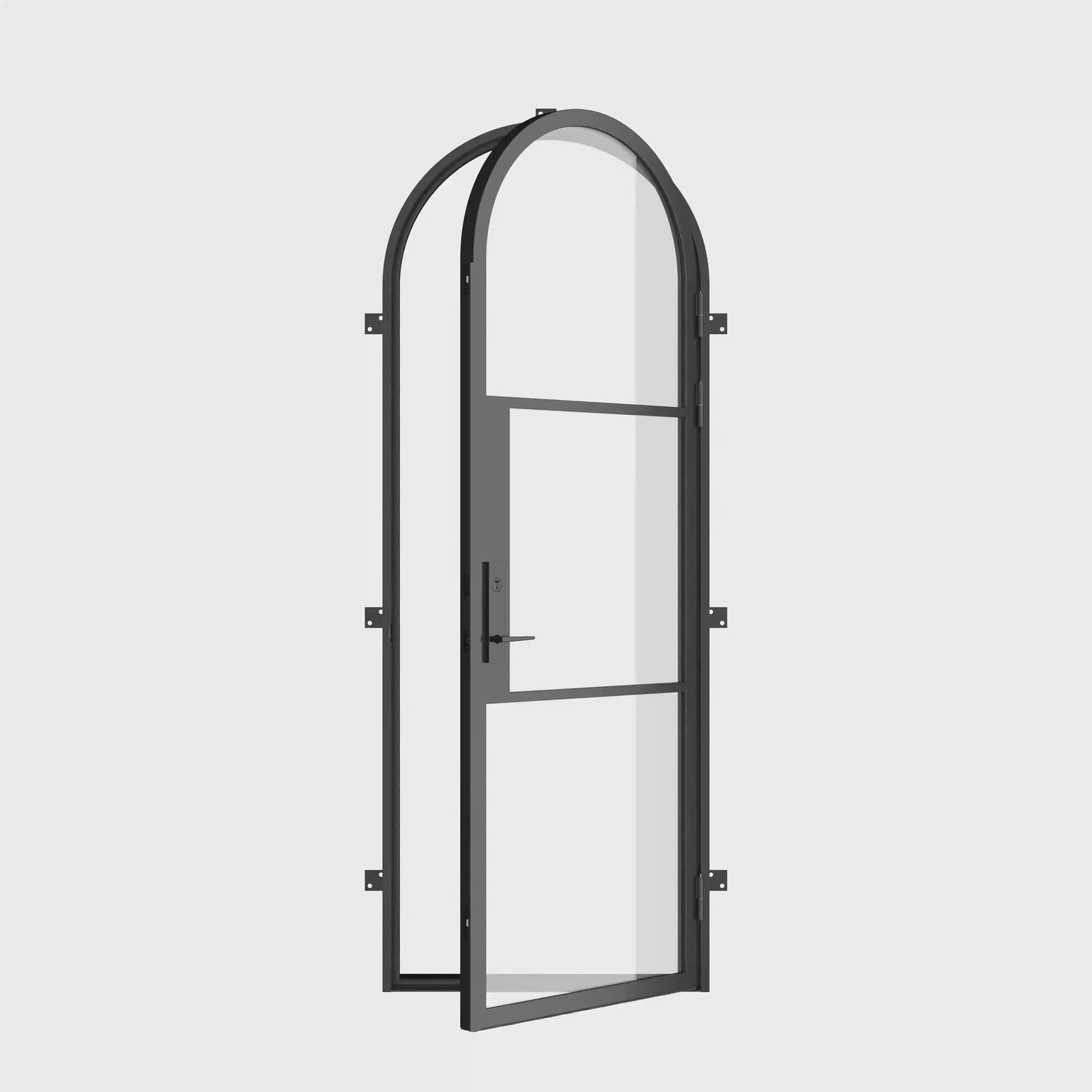 Air 4 single full arch exterior door with durable architectural steel