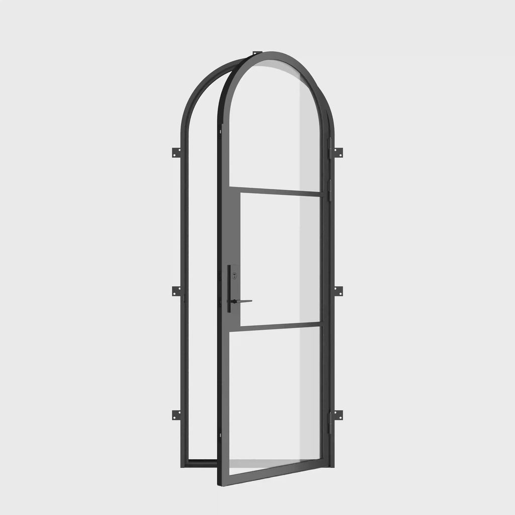 Air 4 single full arch exterior door with durable architectural steel