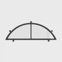 Air 4 with Thermal Break - Full Arch Top Window by Pinky’s Iron Doors — home doors, view 4