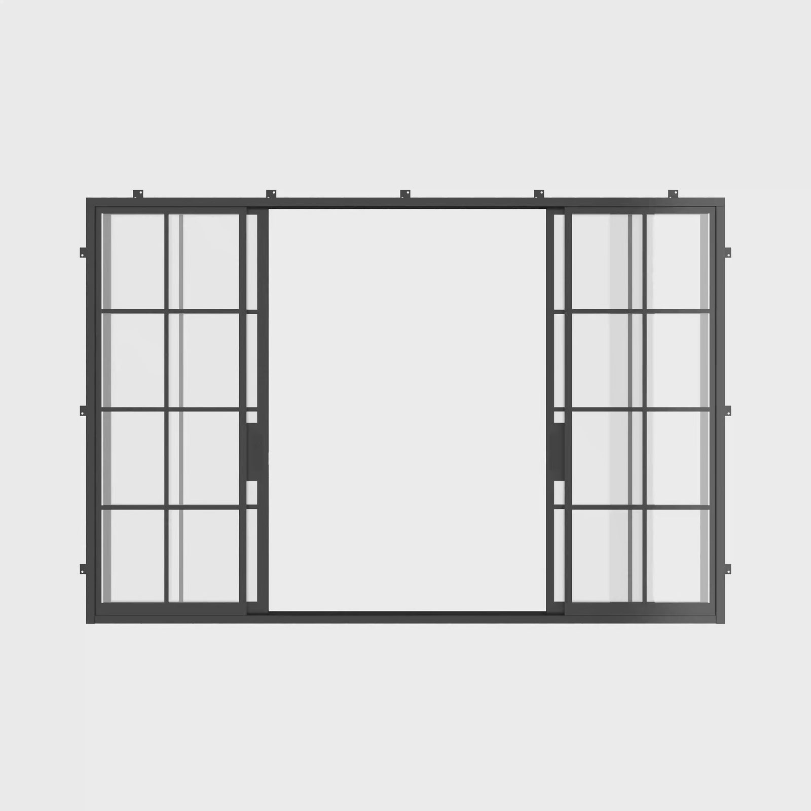Air 5 exterior center split sliding steel door modern design