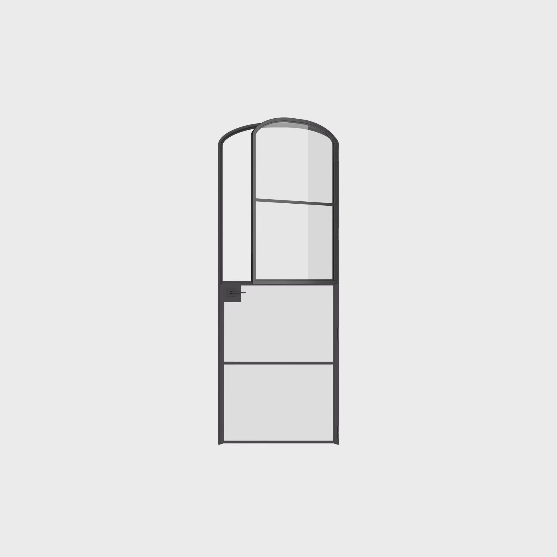 Air 4 modern Dutch door with subtle arch and strong OTTOSTUMM steel frame