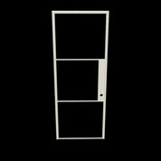 3d rendering of a hot-rolled interior steel door