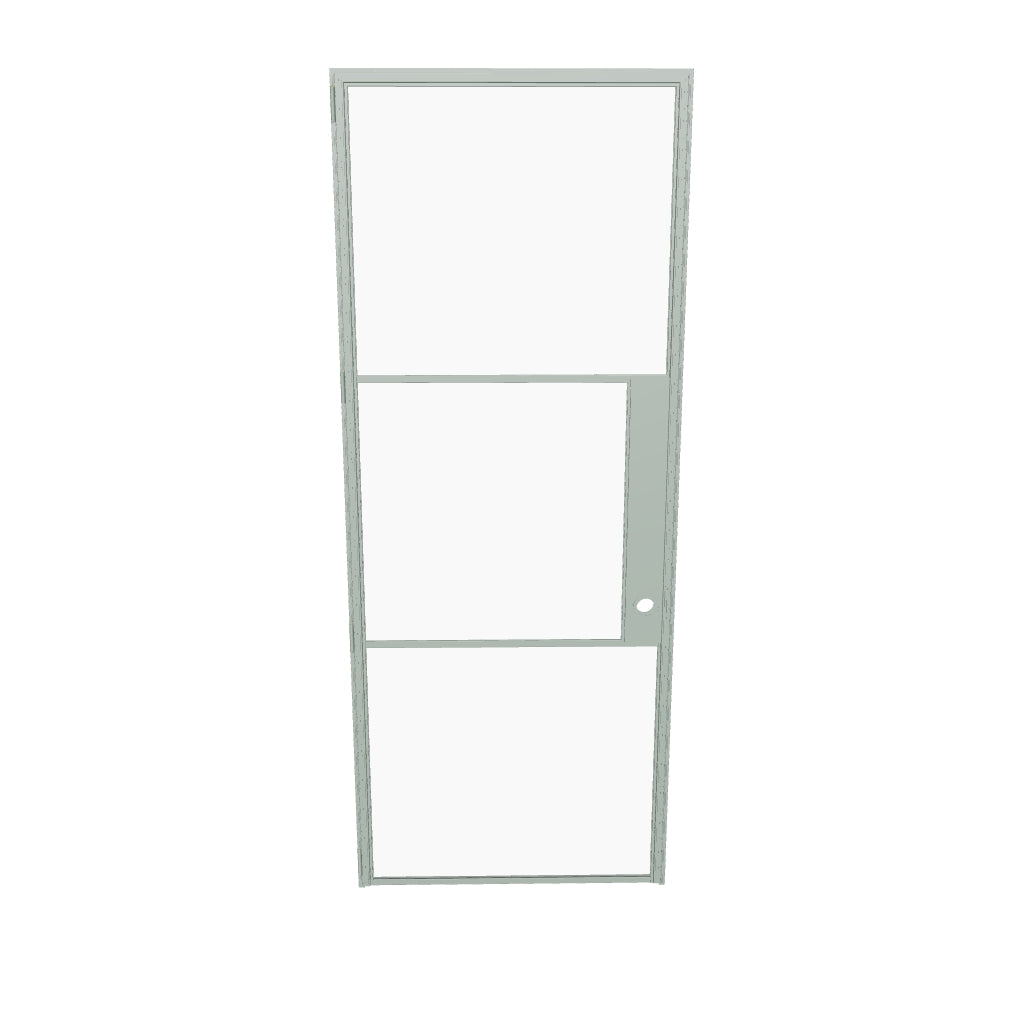 Air 4 sleek single flat door in mint finish with durable steel construction