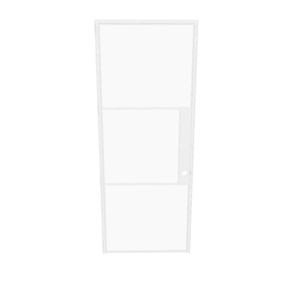 Air 4 architectural single flat door in white with durable steel build