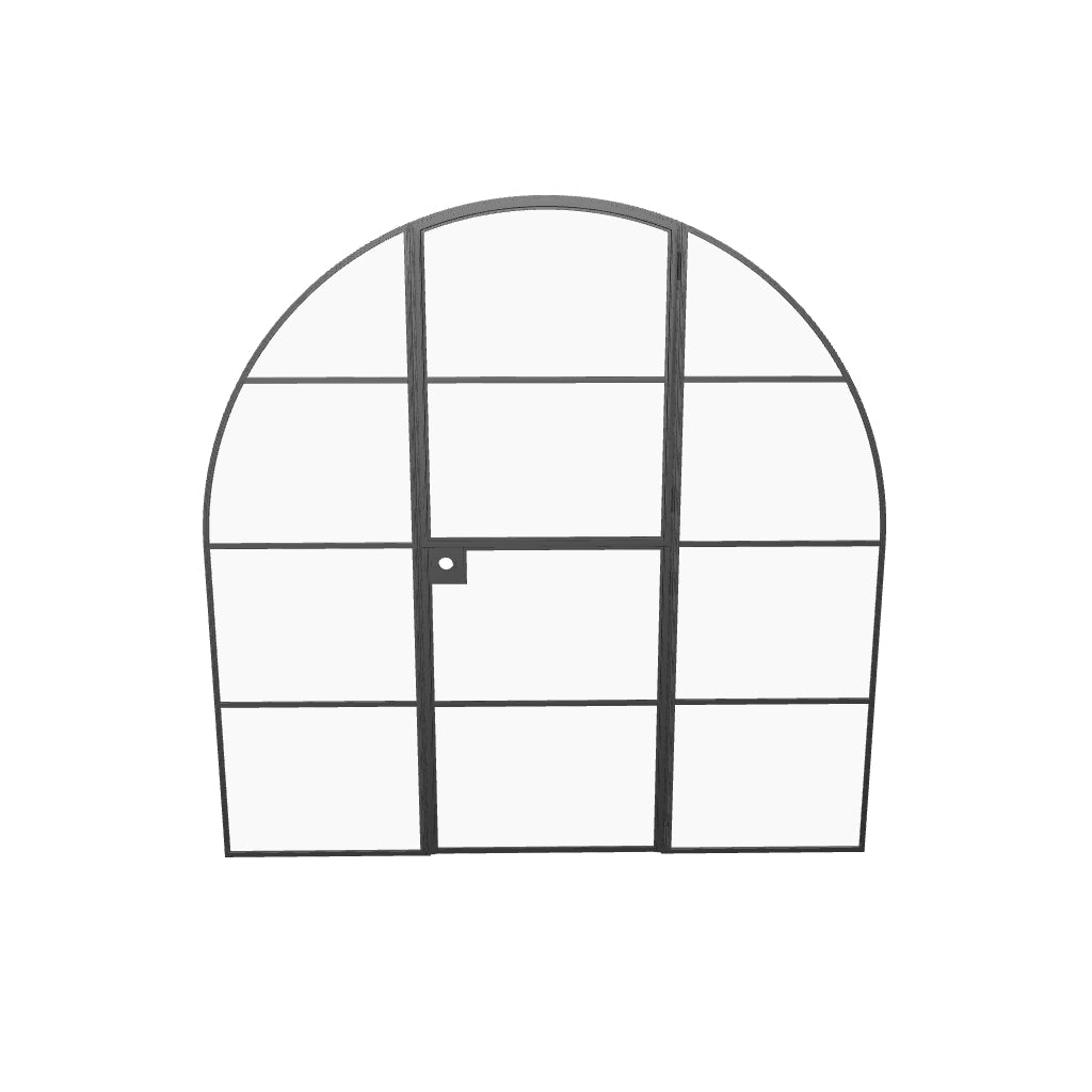 Air 4 full arch Dutch single door with sidelites and narrow sightlines