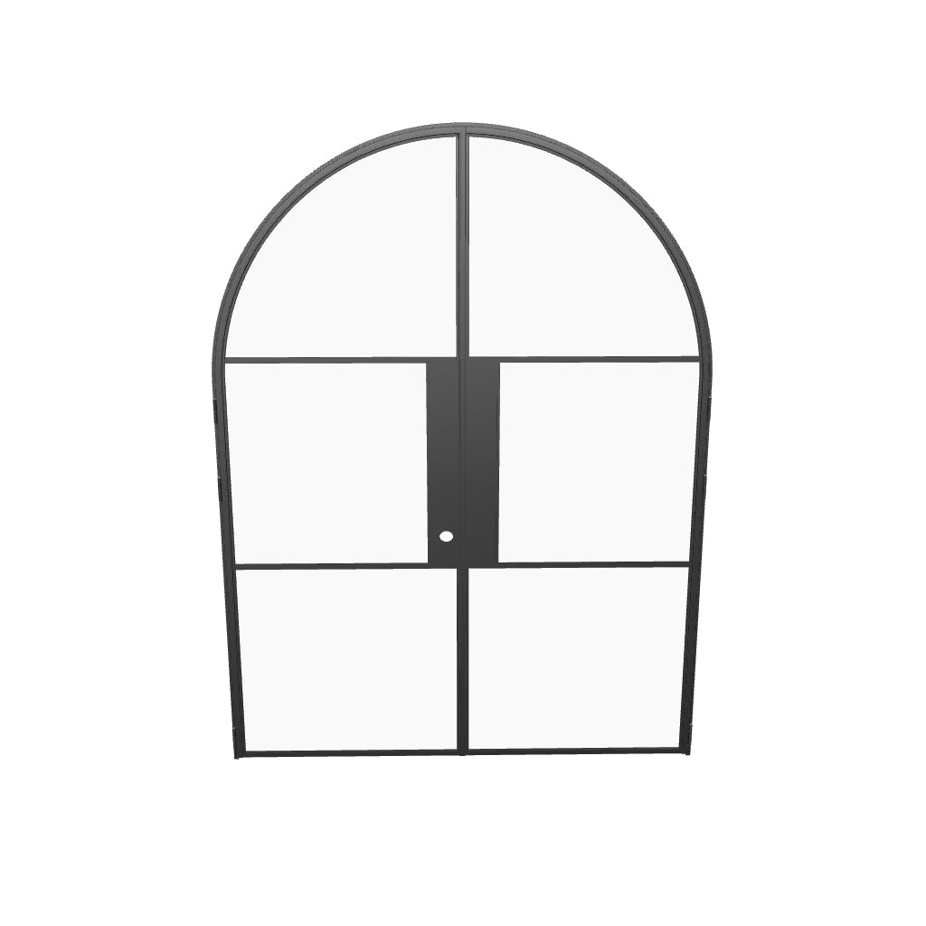 Air 4 full radius double doors with sleek steel grid and modern styling