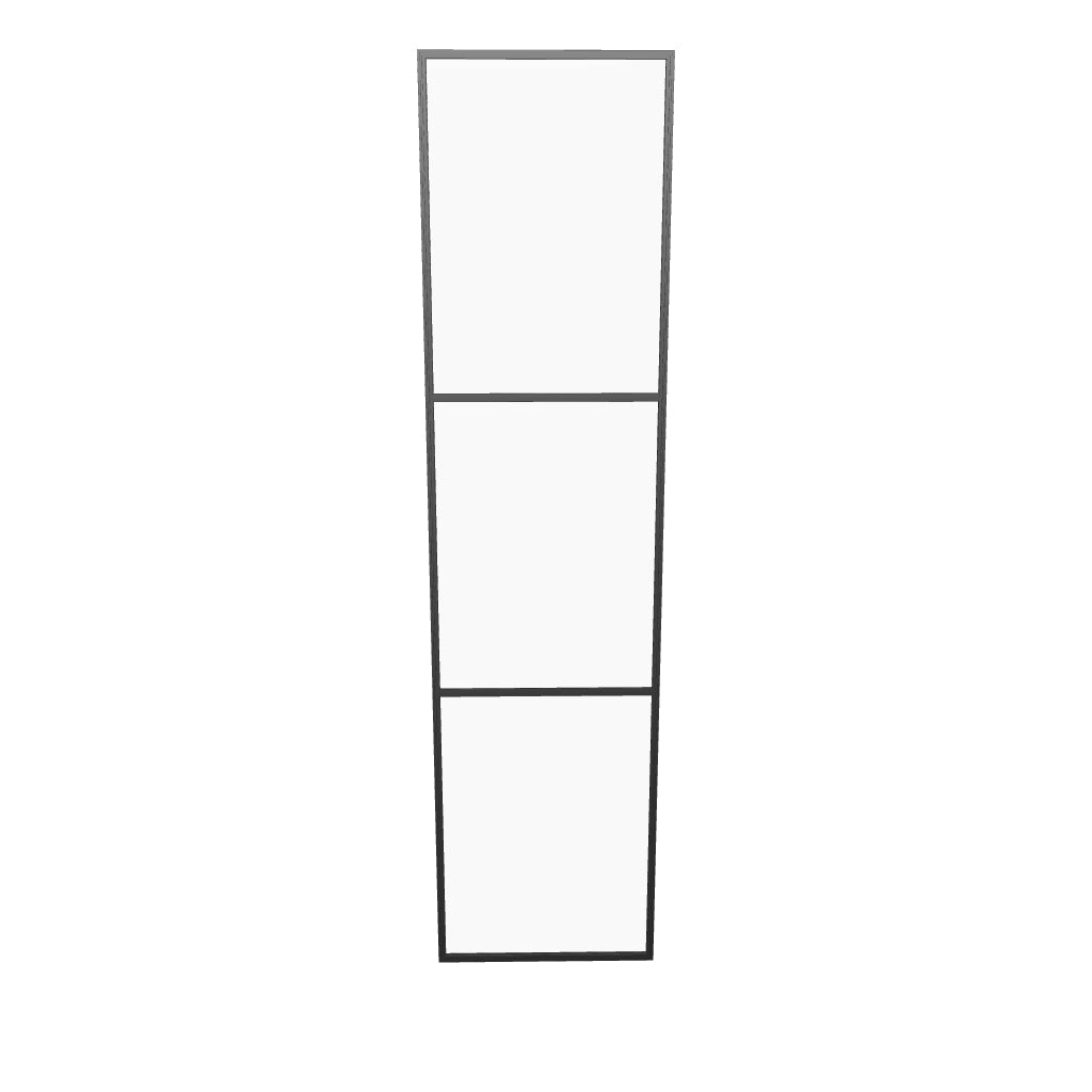 Air 4 contemporary sidelight window with slim black OTTOSTUMM steel mullions