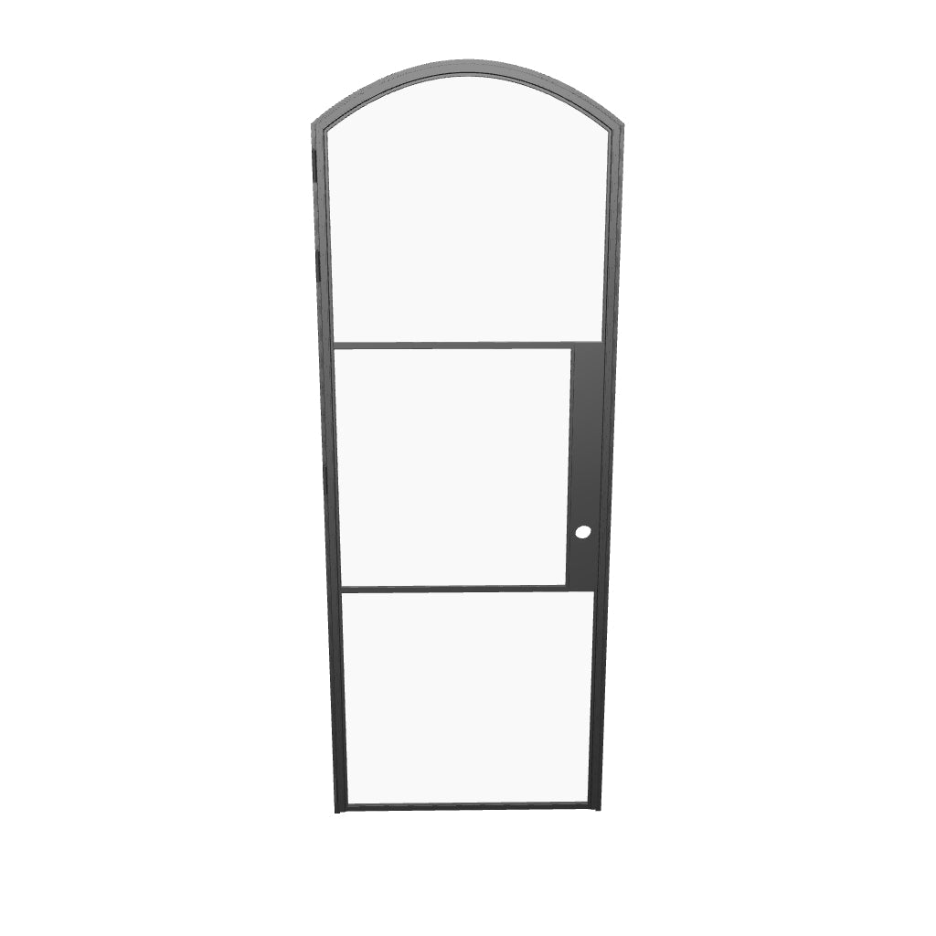 Air 4 modern single arch interior door with slim mullions