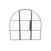 Air 4 modern full arch door with sidelights and durable construction
