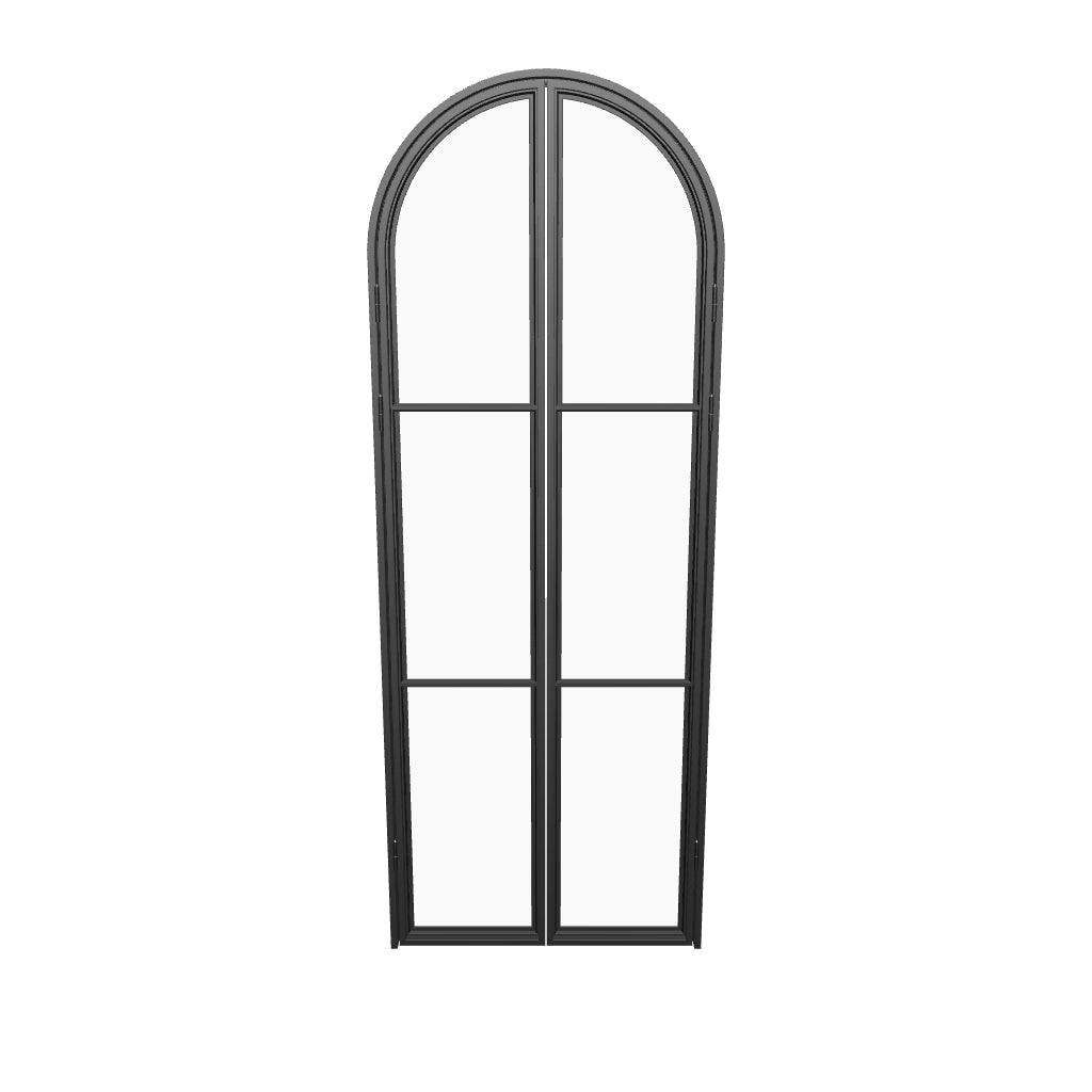 Air 4 pantry double full arch doors, cold rolled metal and painted finish