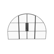 Air 4 wide double arch steel doors with narrow black frames