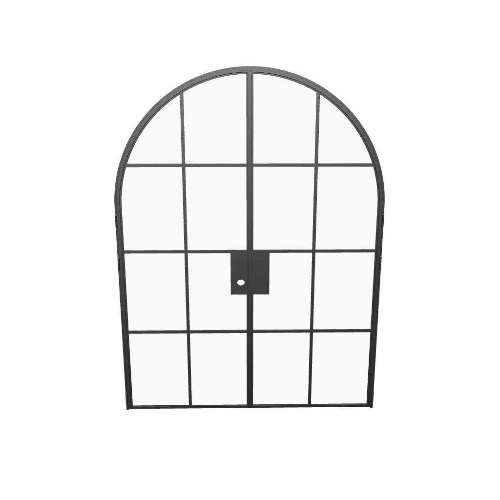 Air 5 double full arch interior doors detail of solid steel construction