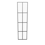 Interior solid steel side window unit with tempered glass