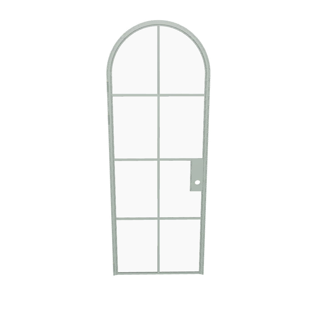 Air 5 single full arch interior door Montecito Mint modular steel build
