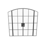 Air 5 double interior doors arch design with sidelights and removable threshold