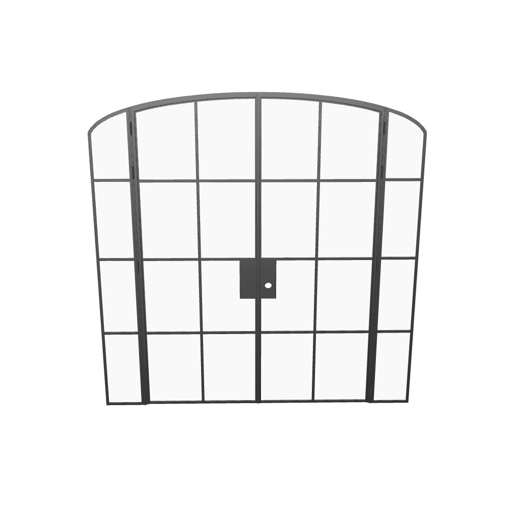 Air 5 double mini arch interior doors and side windows, tempered glass panels