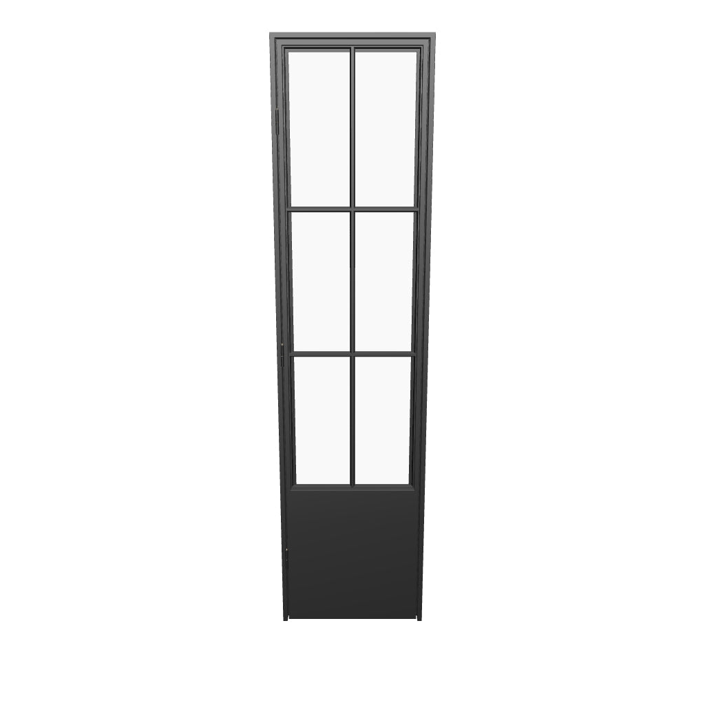 Air 5 pantry single flat steel door with kickplate close frame and plate