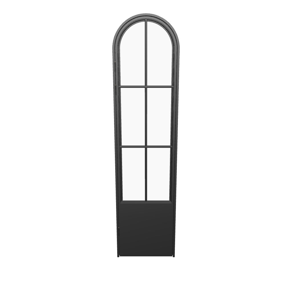 Air 5 pantry single full arch steel door with kickplate standard interior look