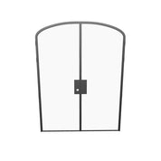 Modular double mini arch steel door system with architectural design