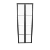 Air Pantry double flat steel and glass pantry doors for modern interior design