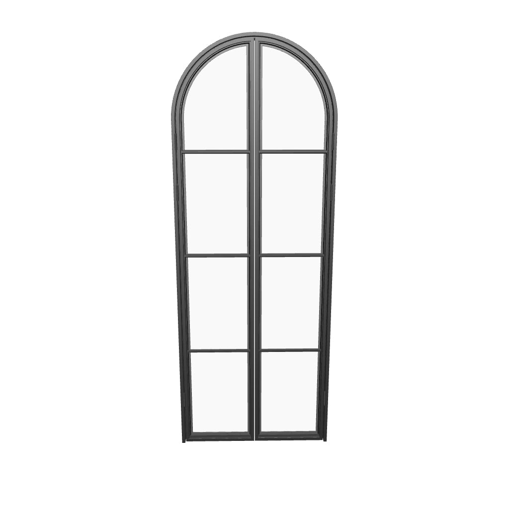Air Pantry double full arch architectural steel pantry doors with elegant arch styling