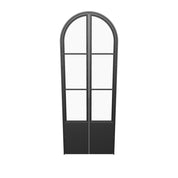 Air Pantry double full arch modern pantry doors with kickplate and arch styling