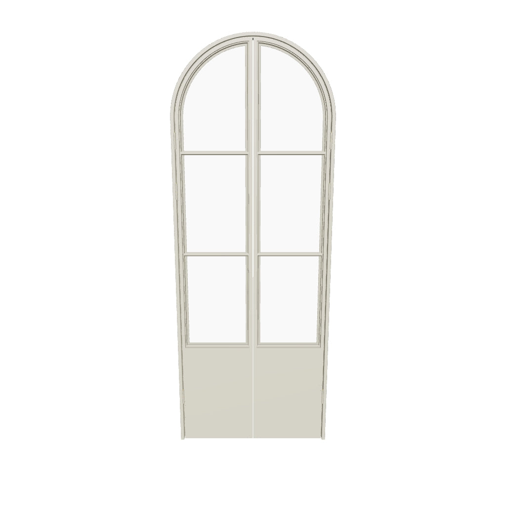 Air Pantry double full arch architectural steel pantry doors in Palm Desert Sand finish