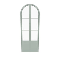 Air Pantry with Kickplate - Double Full Arch in Montecito Mint