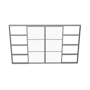 Air 4 pocket track double slider with contemporary frame design