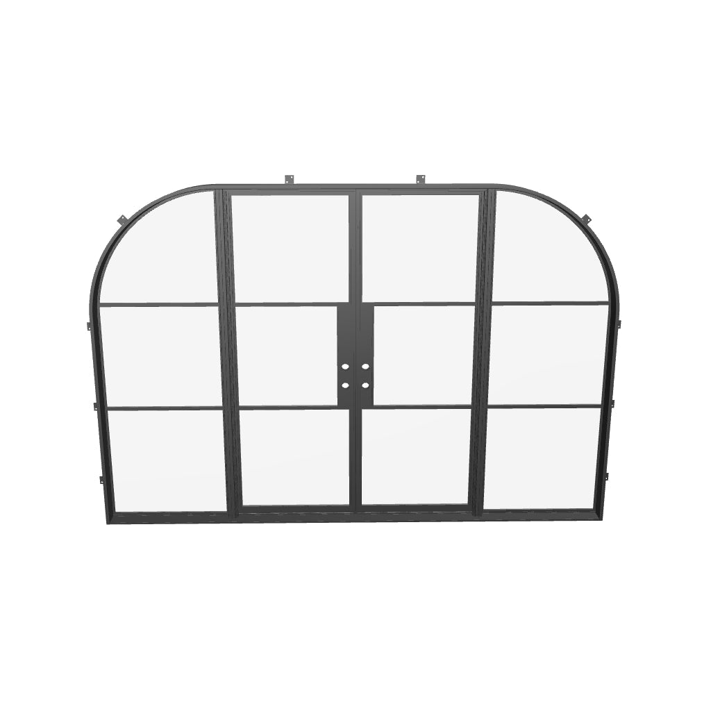 Air 4 Loop double doors with sleek frame design and arch side windows