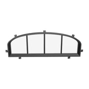 Cold-rolled steel mini arch top window with tempered dual pane glass