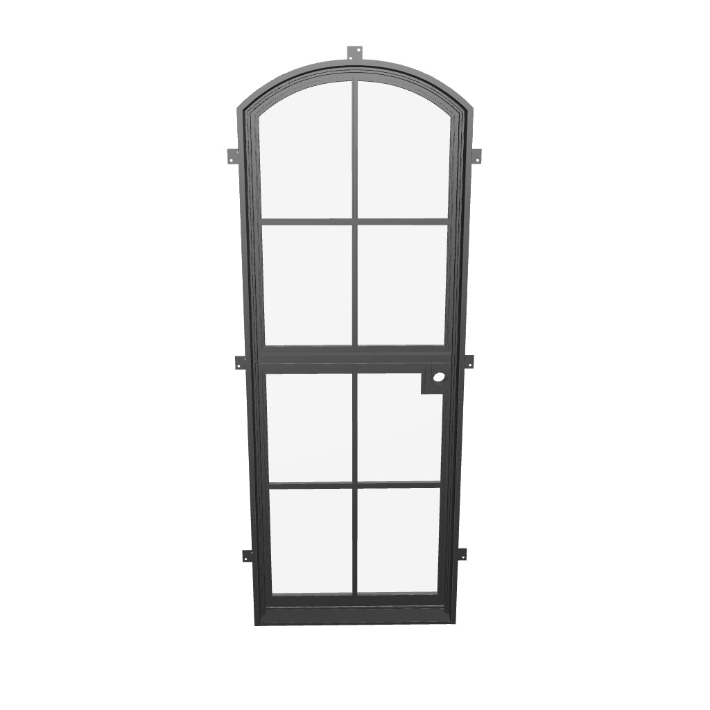 Exterior Air 5 Dutch single arch steel door, cold-rolled build quality