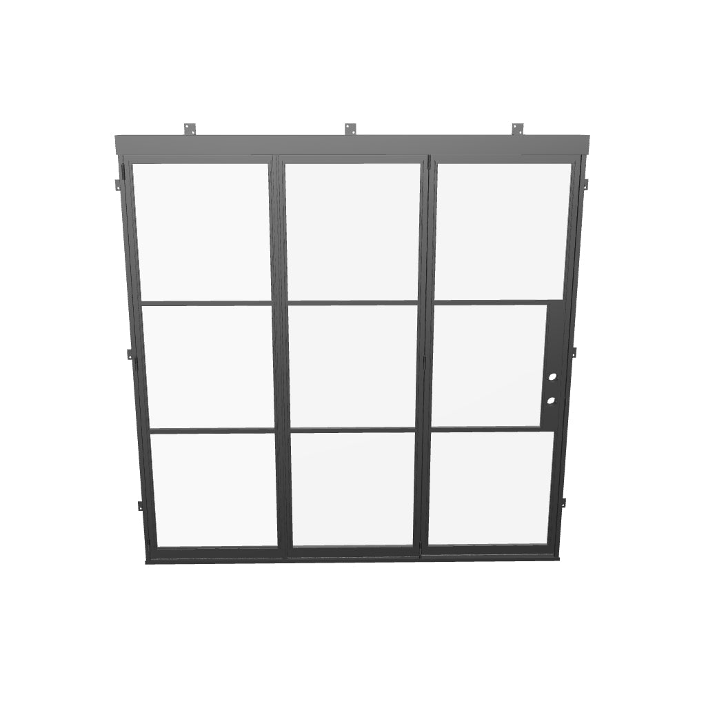 Energy efficient steel folding exterior door