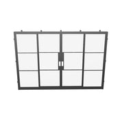 black designer custom double slider