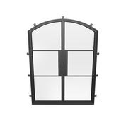 Air 4 double arch exterior steel doors with strong frame and modern styling