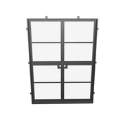 Air 4 Dutch double flat steel door, cold rolled frame, galvanized and automotive painted