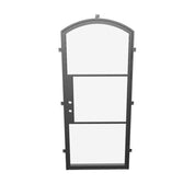 Contemporary single arch steel door design