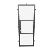 Air 4 single flat exterior steel door with strong frame and clean lines